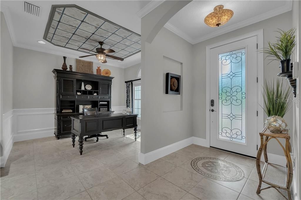 Foyer with access to beautiful Home Office