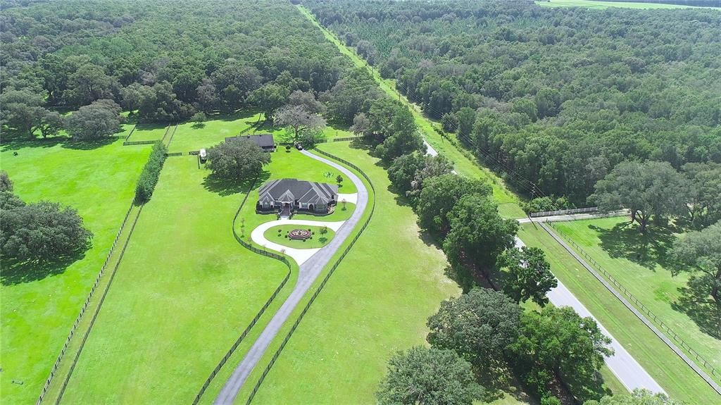 Aerial with view of the Florida Greenways and Trails