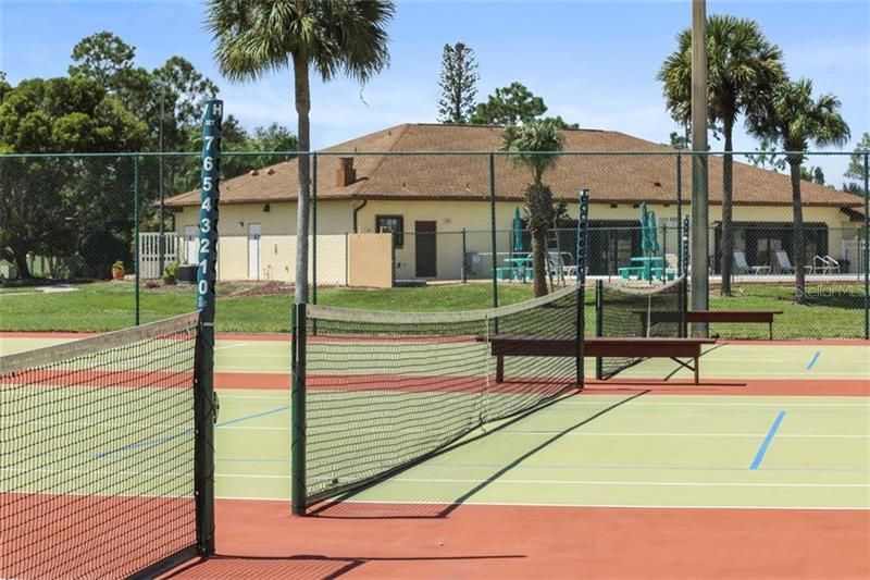 Tennis Courts overlooking the clubhouse