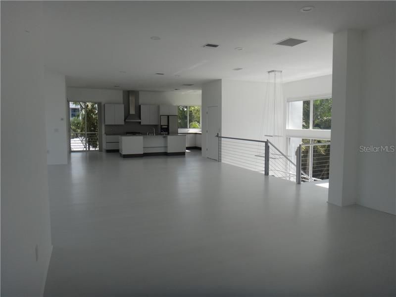 Living Room/Dining Room combination with view into the kitchen