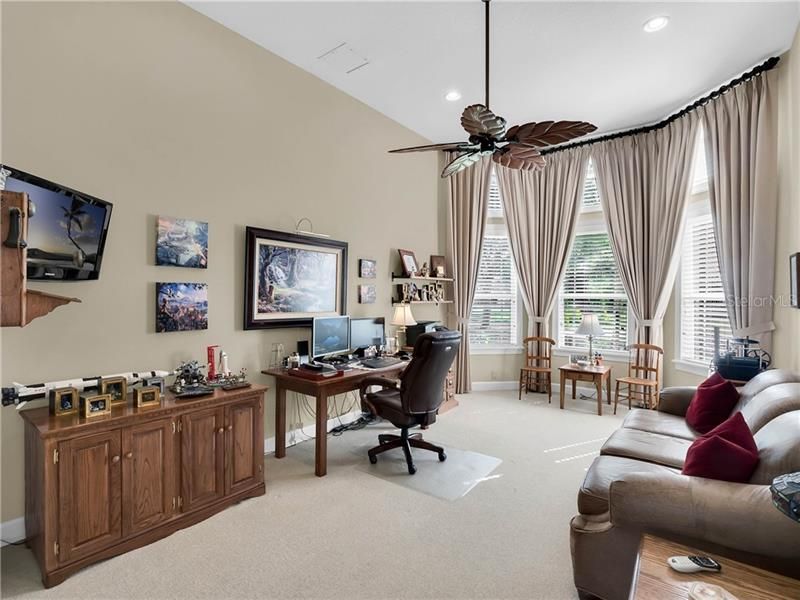 MASSIVE HOME OFFICE WITH BAY WINDOW AND CLOSET, IF YOU NEED A 5TH BEDROOM.