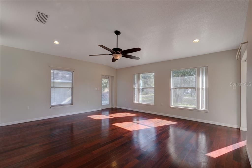 Family Room filled with sunlight