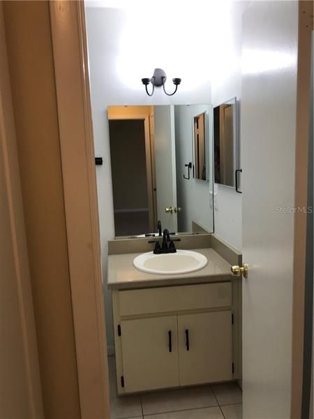 Guest bathroom vanity.