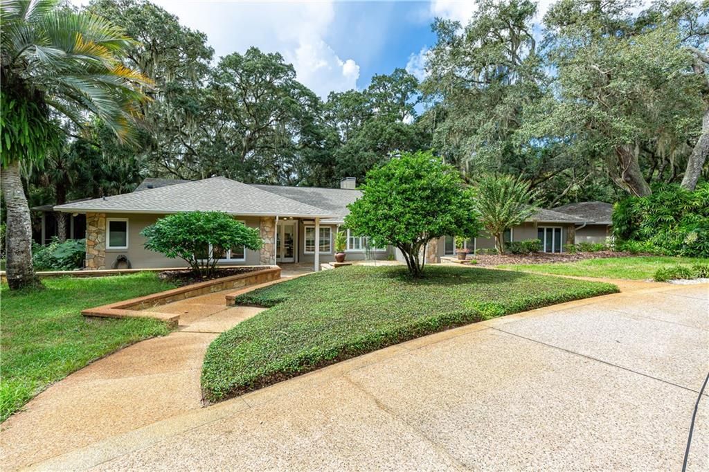 Front Exterior with circular driveway