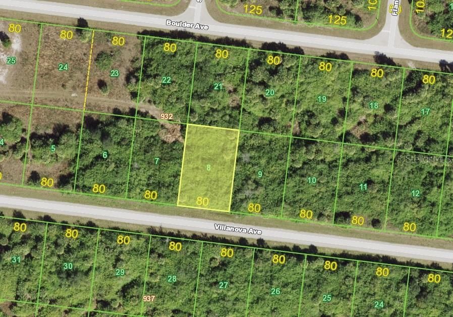 County map of lot