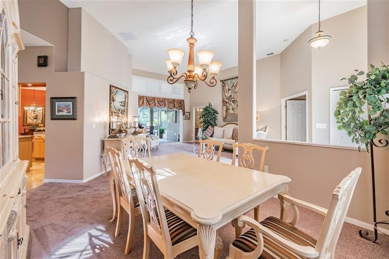 Dining area just off the foyer