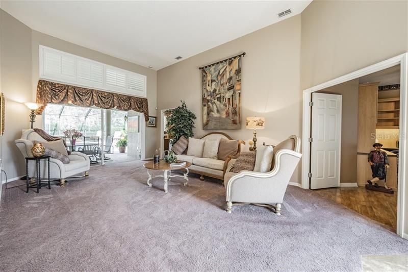 Bright and sunny living room views lanai