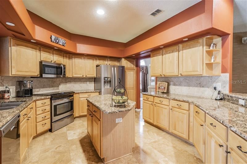 Beautiful kitchen with solid wood maple cabinets