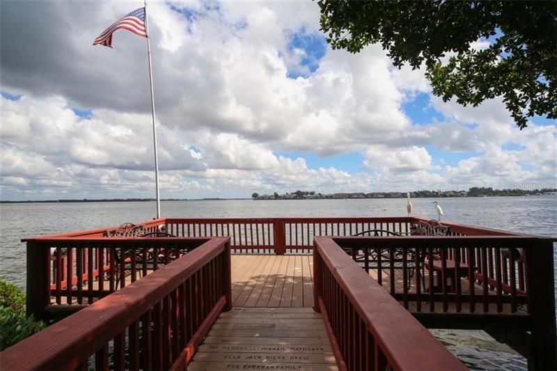 The private pier for Runaway Bay residents.  Sit back, watch the seabirds and dolphins and enjoy the breeze.