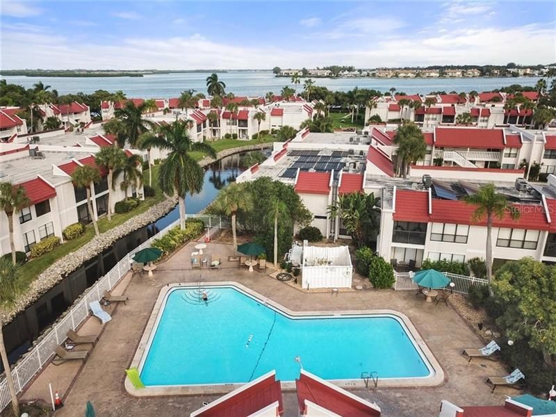 The largest condo community pool on Anna Maria Island is yours to enjoy!