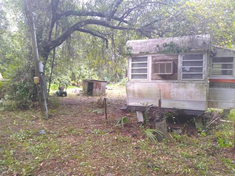 Camper has been removed from the property recently.