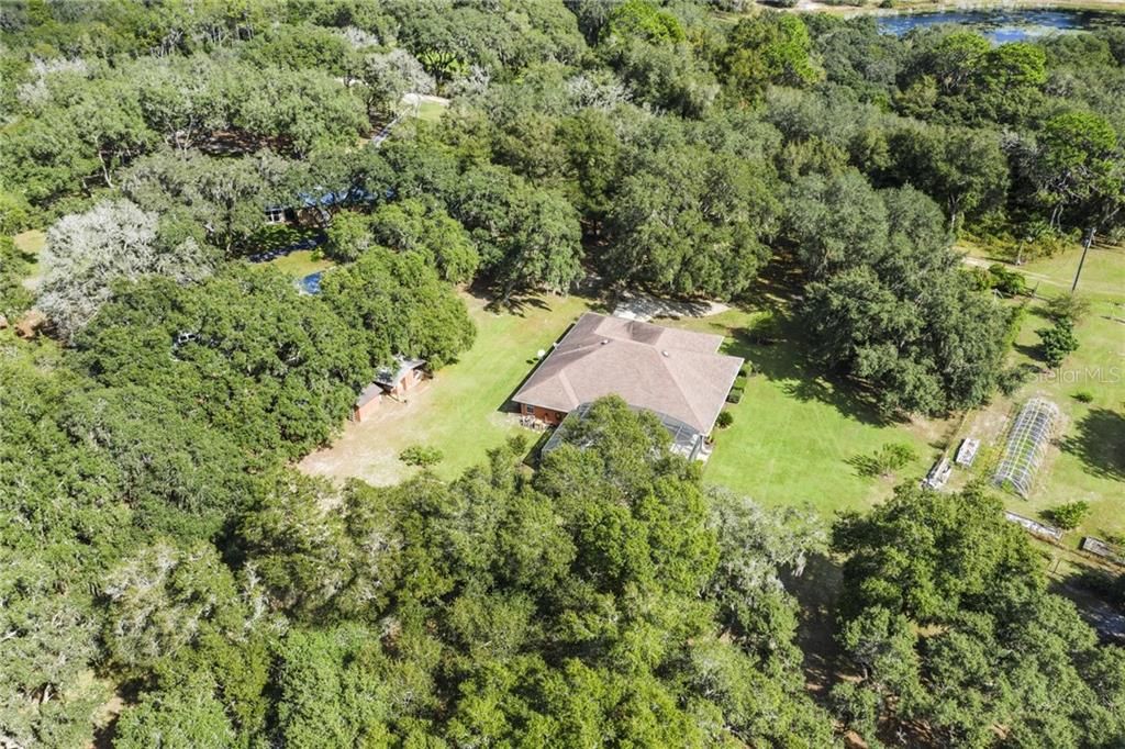 aerial view of main property