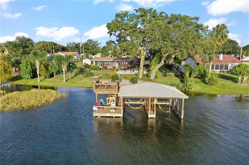 Another great option for that outdoor Florida lifestyle is the over water deck.