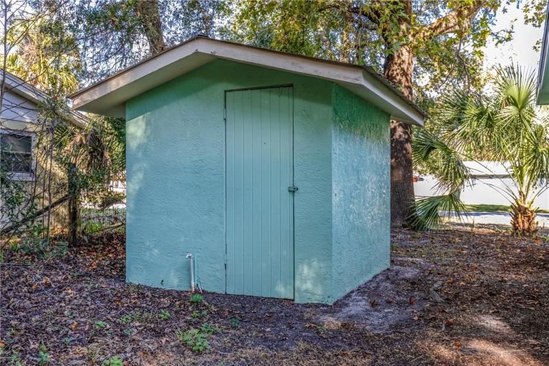Storage Shed with Metal Roof
