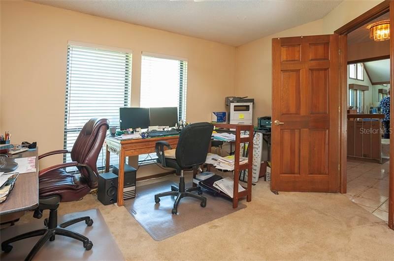Bedroom 2 is currently used as an office.