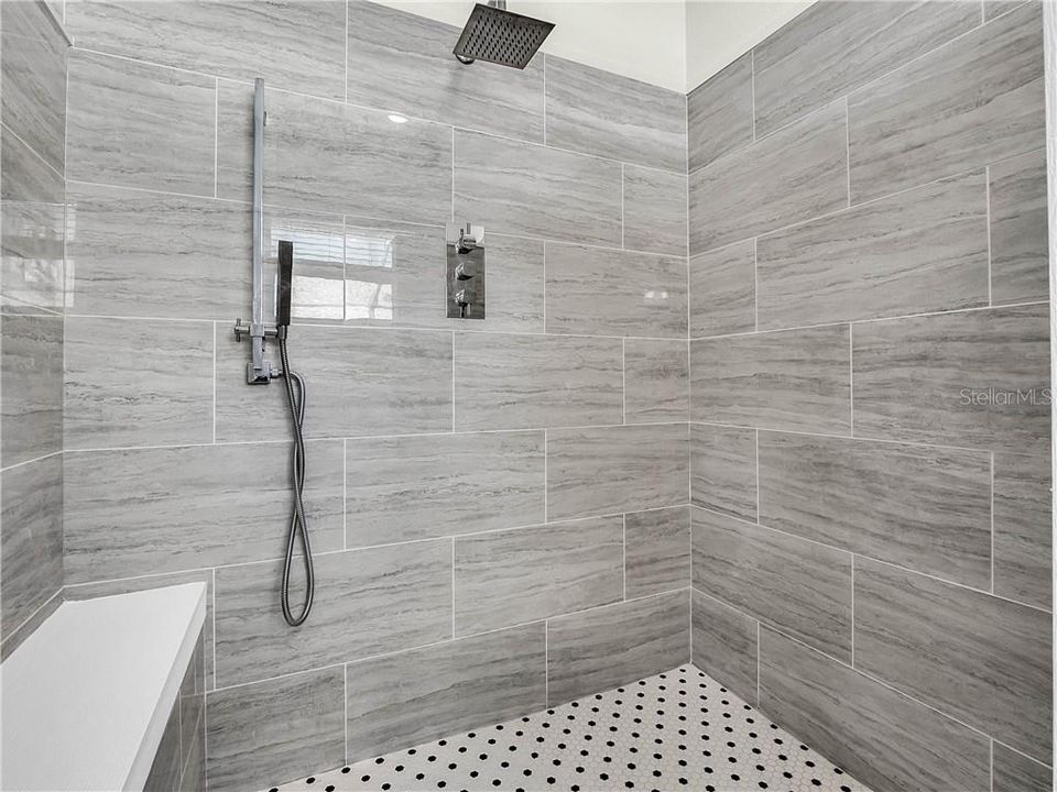 Master bathroom seperate shower.