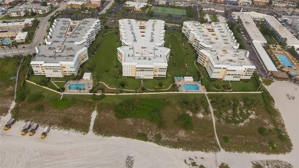 another aerial view???in this picture 6500 Sunset Way (Building A) is on the right