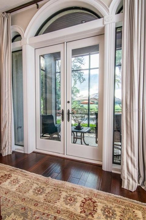 French Doors from Master Bedroom