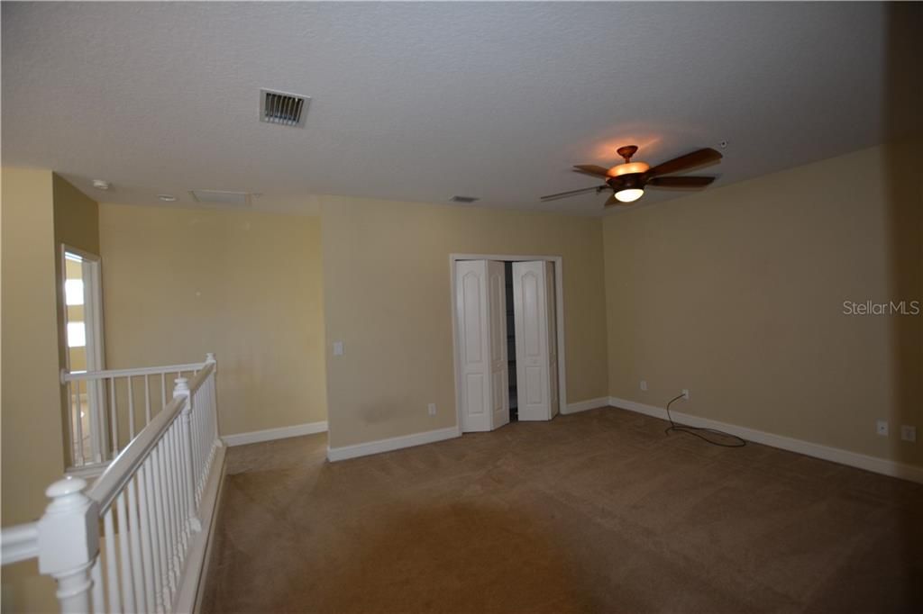 Upstairs LOFT is perfect FAMILY ROOM #2. Very spacious, CABLE TV, FAN