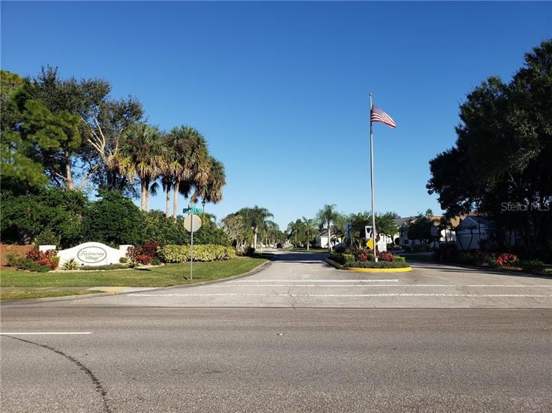 Entrance to subdivision