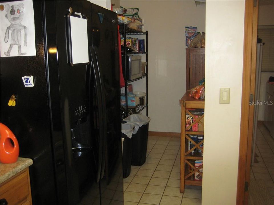 Large Pantry at the end of kitchen.