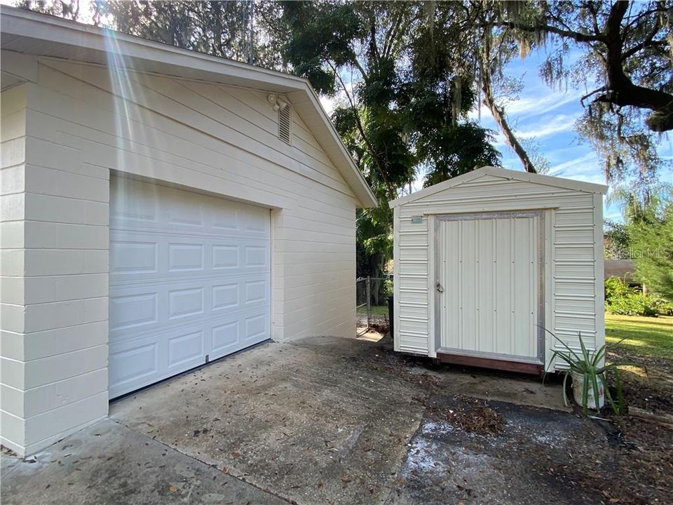Garage and shed