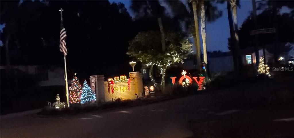 Entrance to Pine Hill, the oldest and friendlies village in The Plantation at Leesburg.