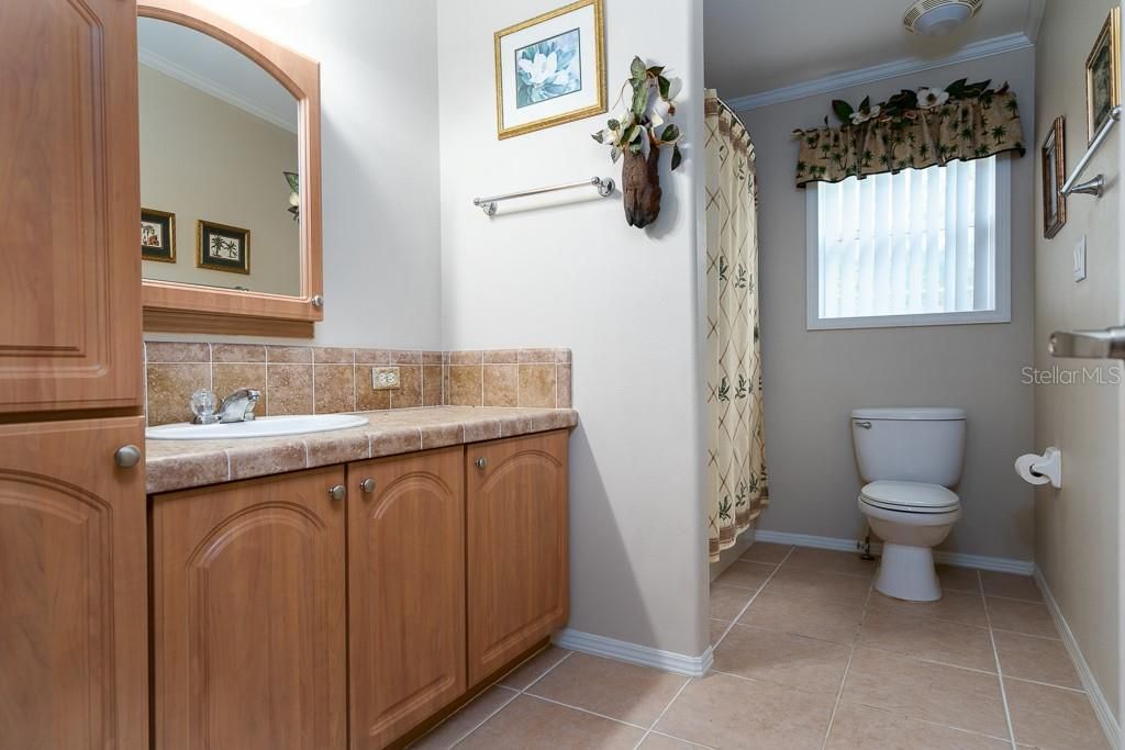 Large guest bath are near bedrooms #2 and #3.