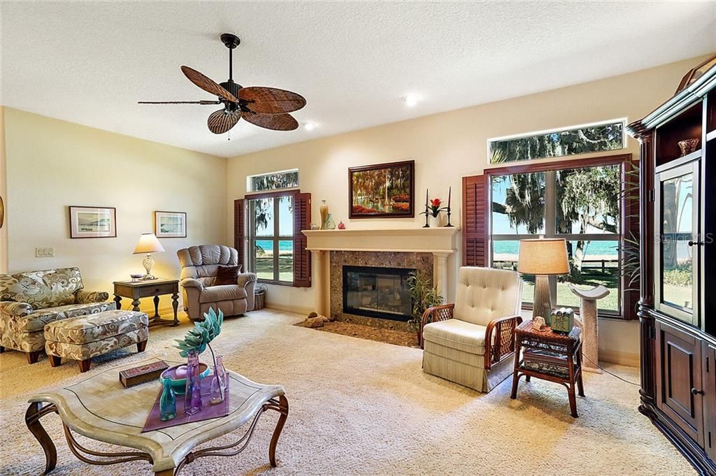 Living Room with Fireplace