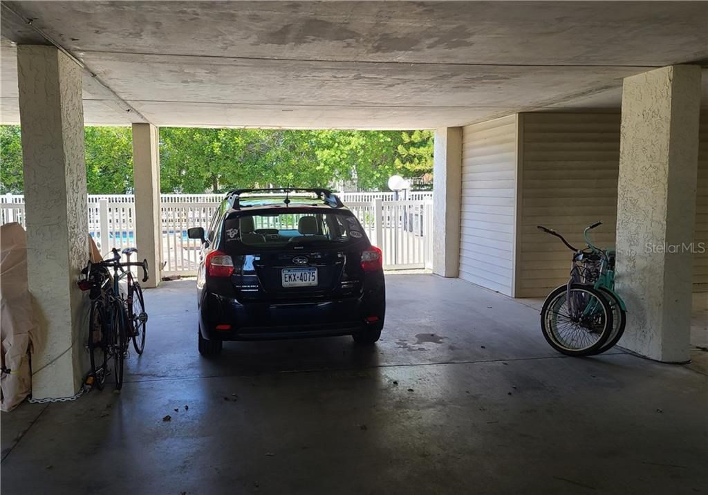 Under building Parking for one car while you are boating