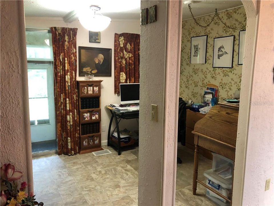 Dining Area currently used as an office. In years past, seller said it had been a bedroom.