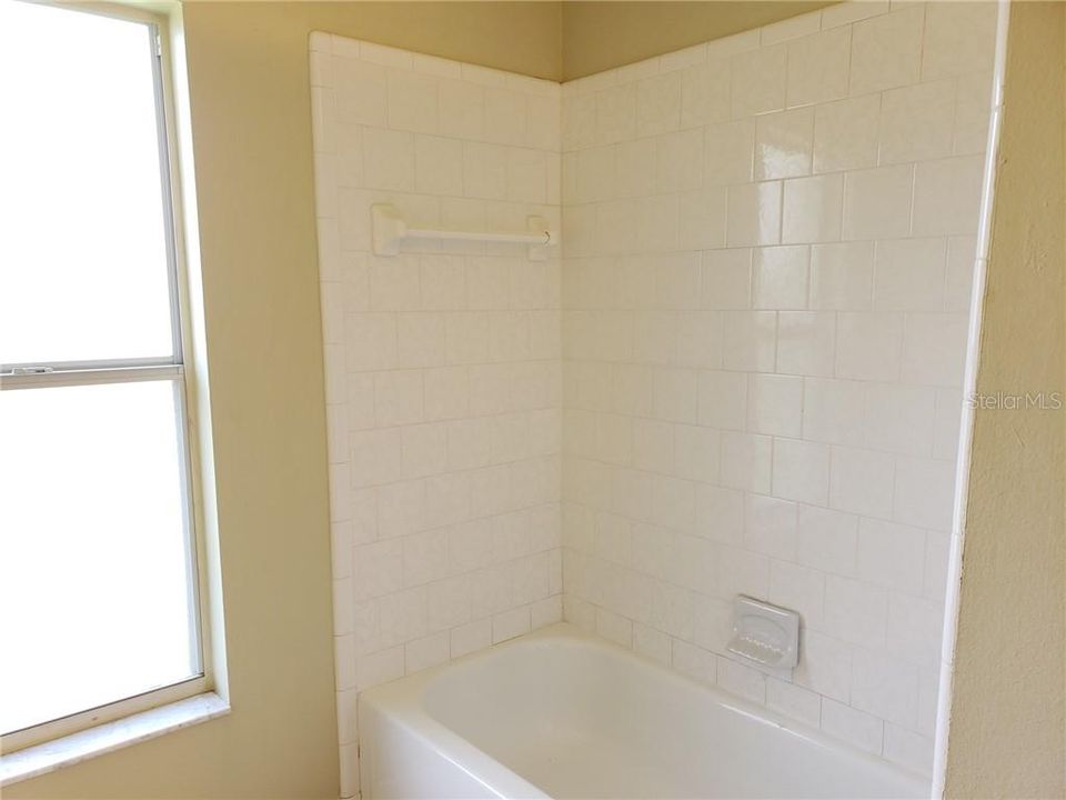 Guest bath combo tub and shower