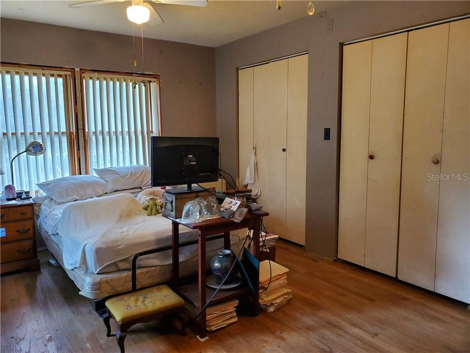 Double Closets in Master Bedroom