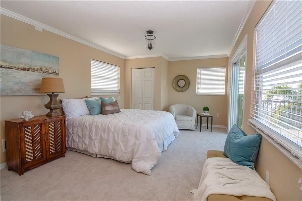 Master suite with views of the Intracoastal waterway