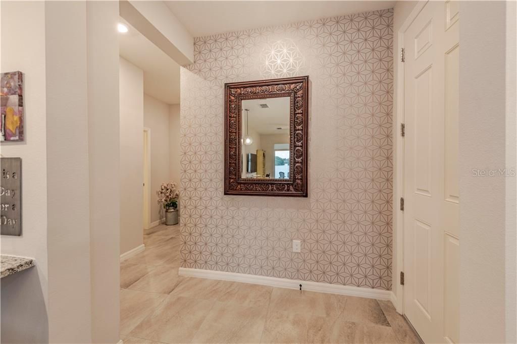 Hallway to guest bedrooms