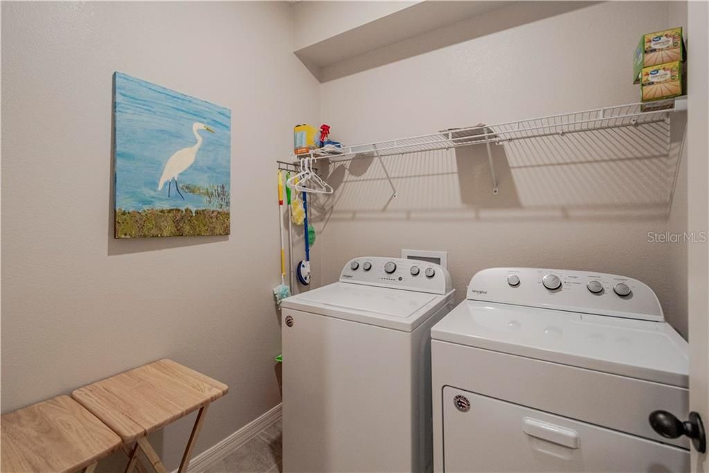 Inside laundry room