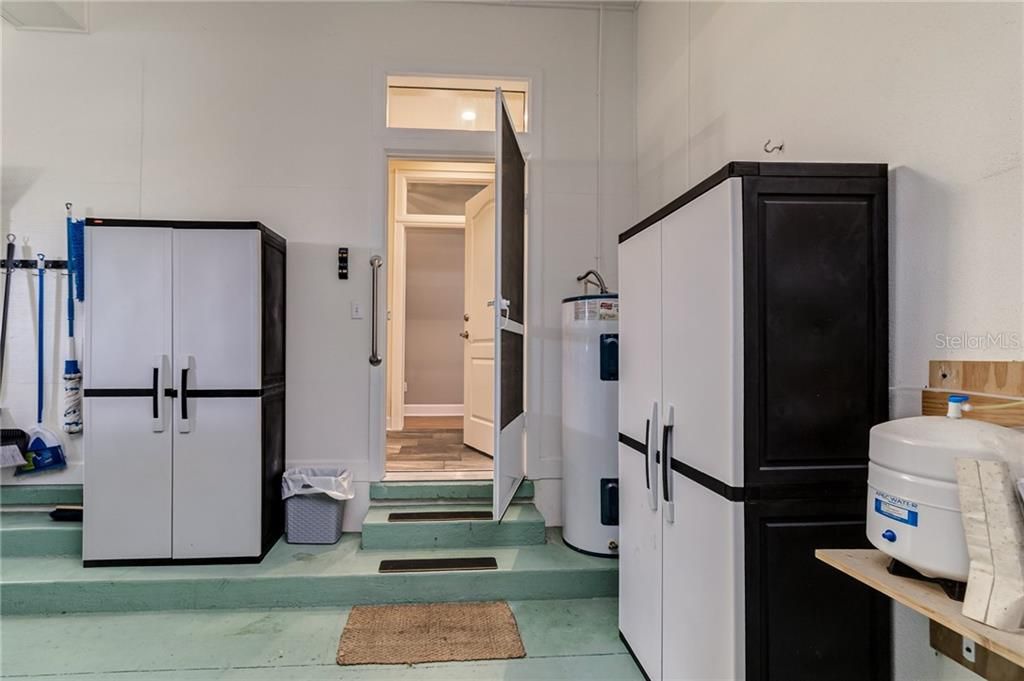 Entrance from the garage into the Laundry room