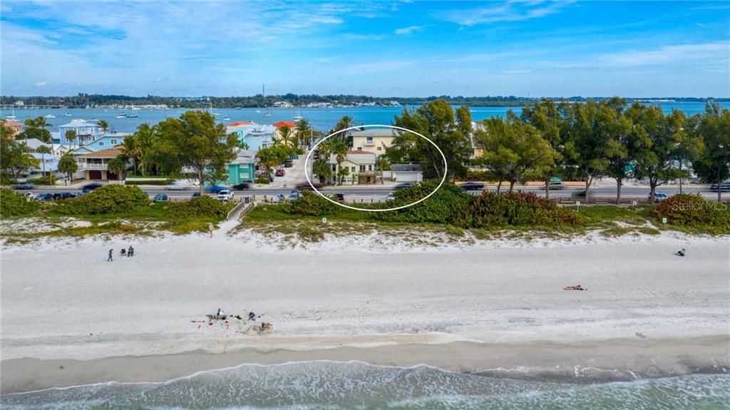 What a location! This property (zoned R-2 multi-family) sits right in the heart of Bradenton Beach with views of the gorgeous Gulf of Mexico across the street!