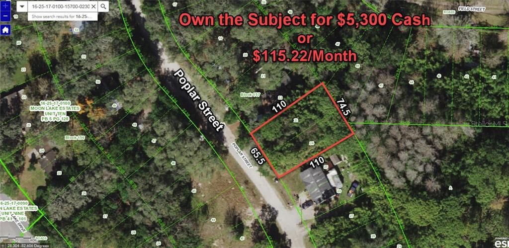 Недавно продано: $5,300 (0.18 acres)