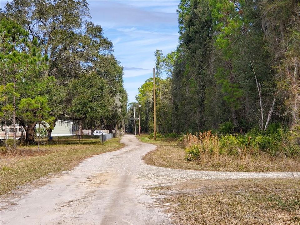 View Toward Paved Road