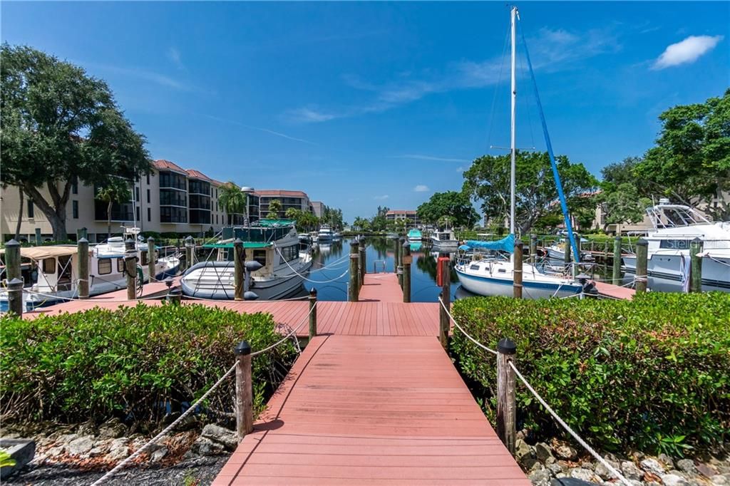 Dock area outside of the clubhouse