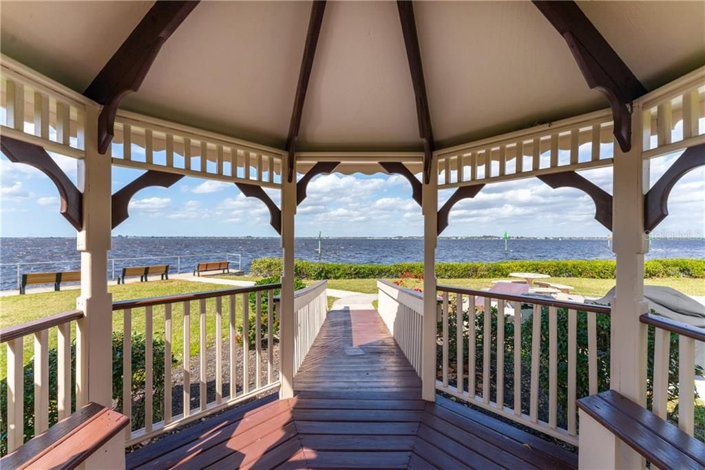 Stunning view of Charlotte Harbor from the pergola