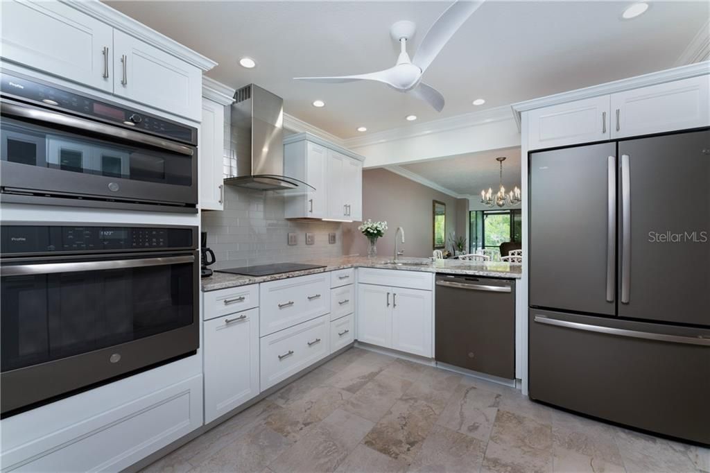 Gorgeous subway tile backsplash