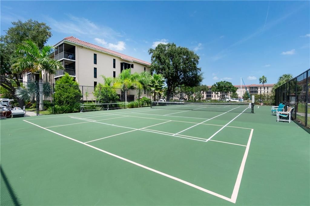 Pickleball court by the club house