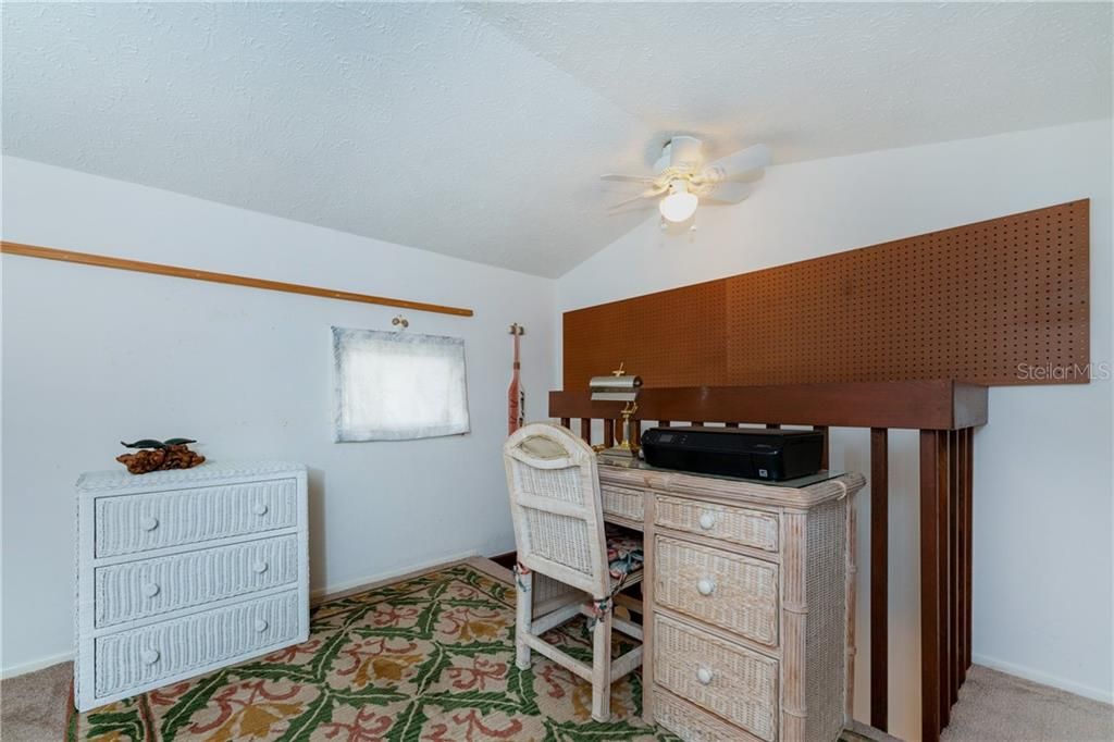 Charming loft area above guest bedroom.  There is also a roomy storage area in the loft.