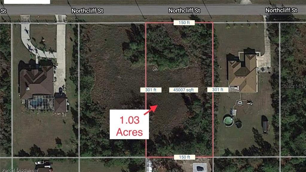 Recently Sold: $45,000 (1.03 acres)