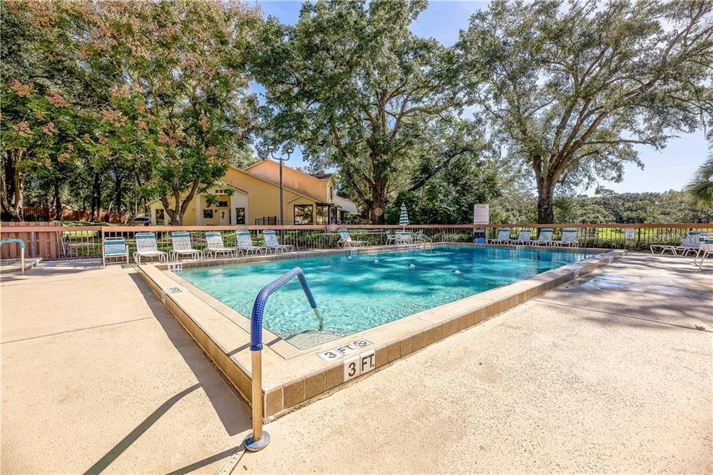 Community pool for hot summer days