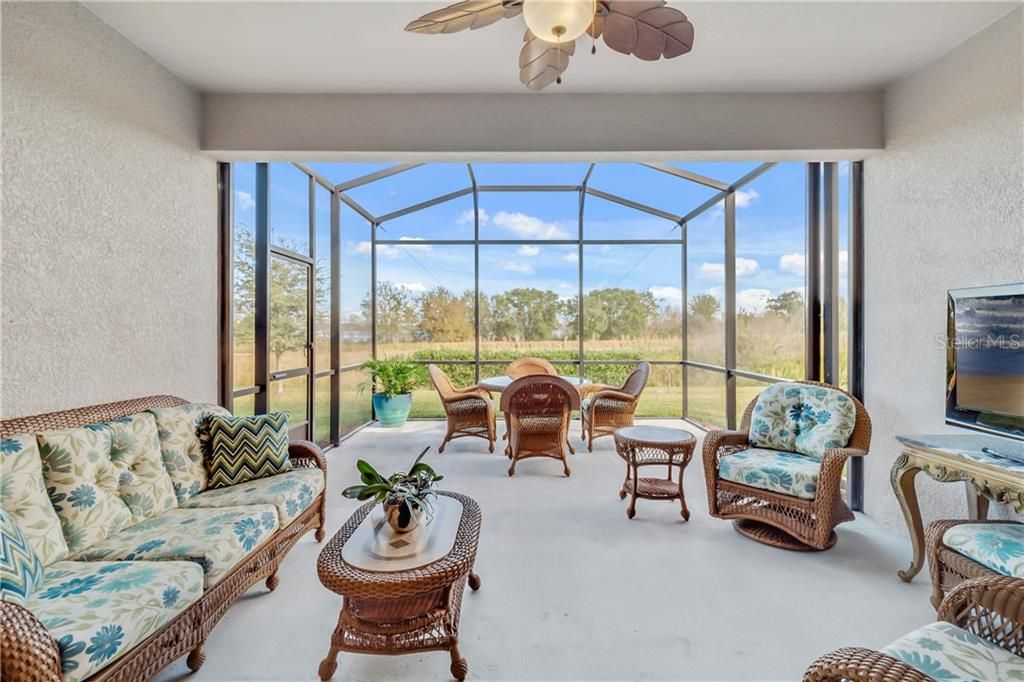 Extended Lanai with Ceiling Fan