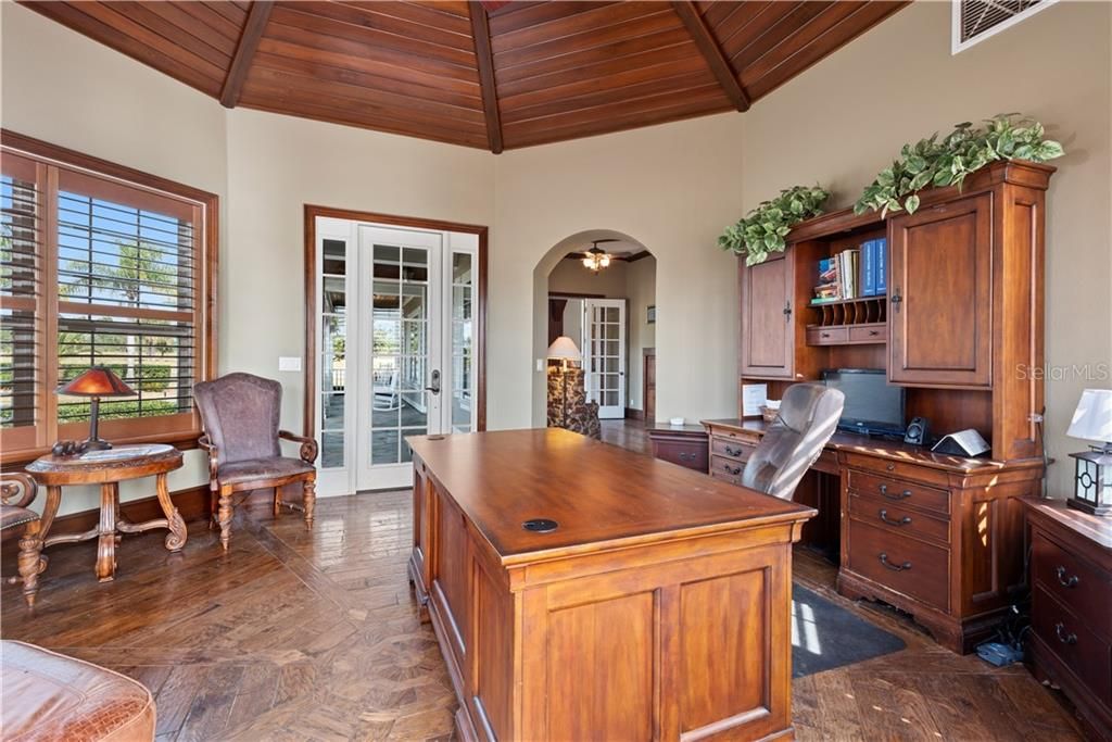 Tongue & Groove custom wood ceilings, double paned windows.