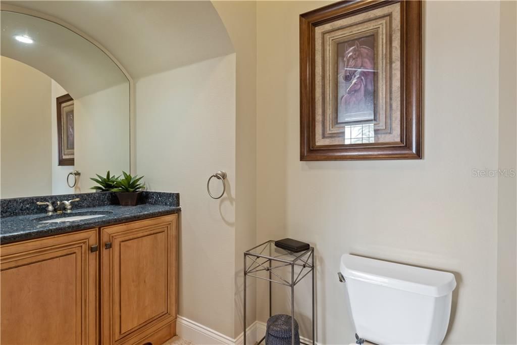 Bathroom accessed by Office & Master BR